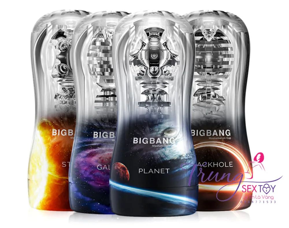 BigBang Transparent Male Masturbation Cup Reusable TPE — Exceptional Design and Sensation