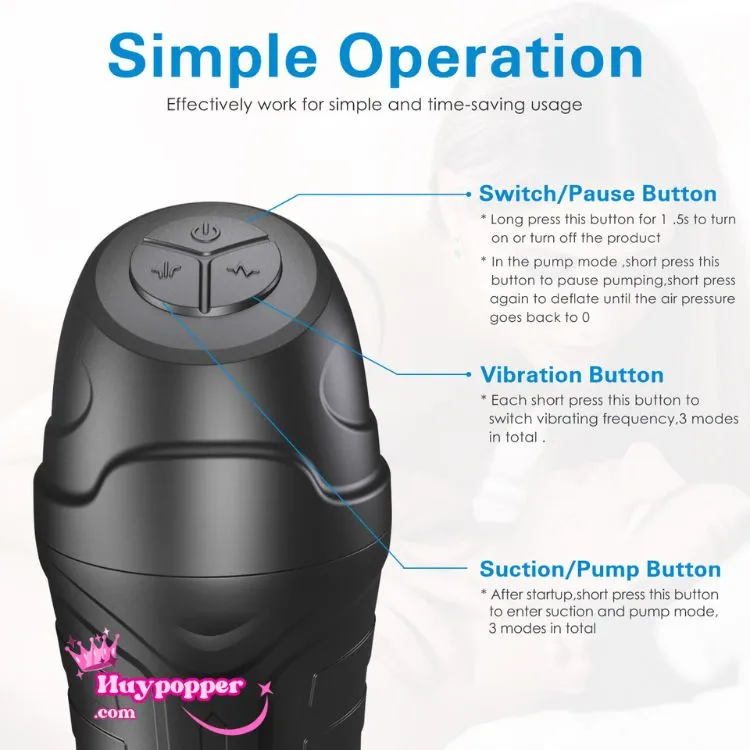 Lussi Multi-Function Masturbation Cup 4 Vibrations 3 — hình 5