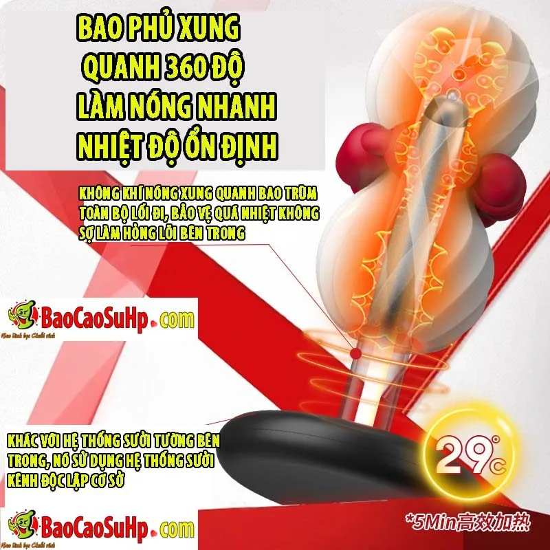 COC Tight Dumbbell Male Masturbation Cup Vibrating Sleeve — hình 3