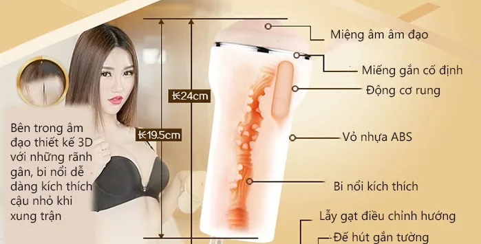 AK HOT Wall-Mounted Masturbation Cup with Powerful Vibration — hình 2