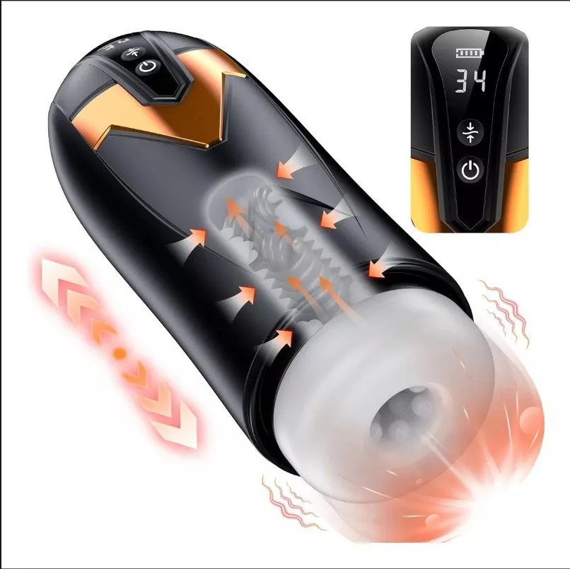 Iron Man 9 Modes Vibrating Male Masturbator Toy — Premium Material & Perfect Size