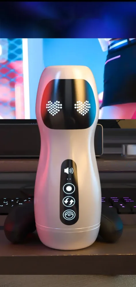 Robot Male Masturbator Cup with Vibration and Sound — Enhanced Sensory Experience