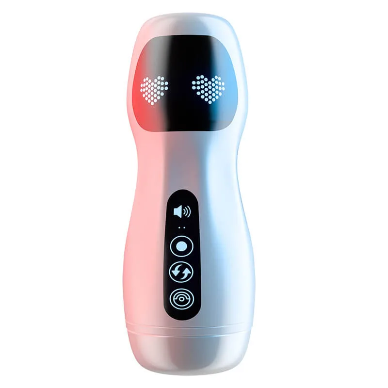 Robot Male Masturbator Cup with Vibration and Sound — 3D Textured Interior for Maximum Stimulation