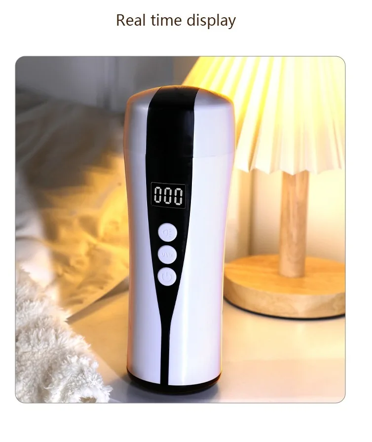 Vibrating Moist Masturbation Cup ABS Silicon Hands-Free — Crafted from premium ABS plastic and ultra-soft, elastic