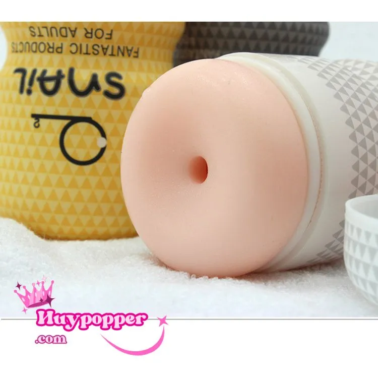 Snail Male Masturbation Cup – Soft Silicone, Reusable — hình 4