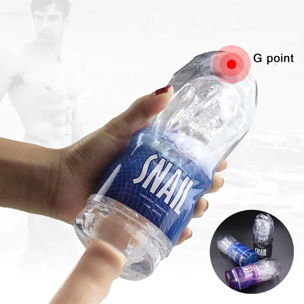 Silicone Snail Cup Male Masturbator Soft Realistic Texture — hình 5