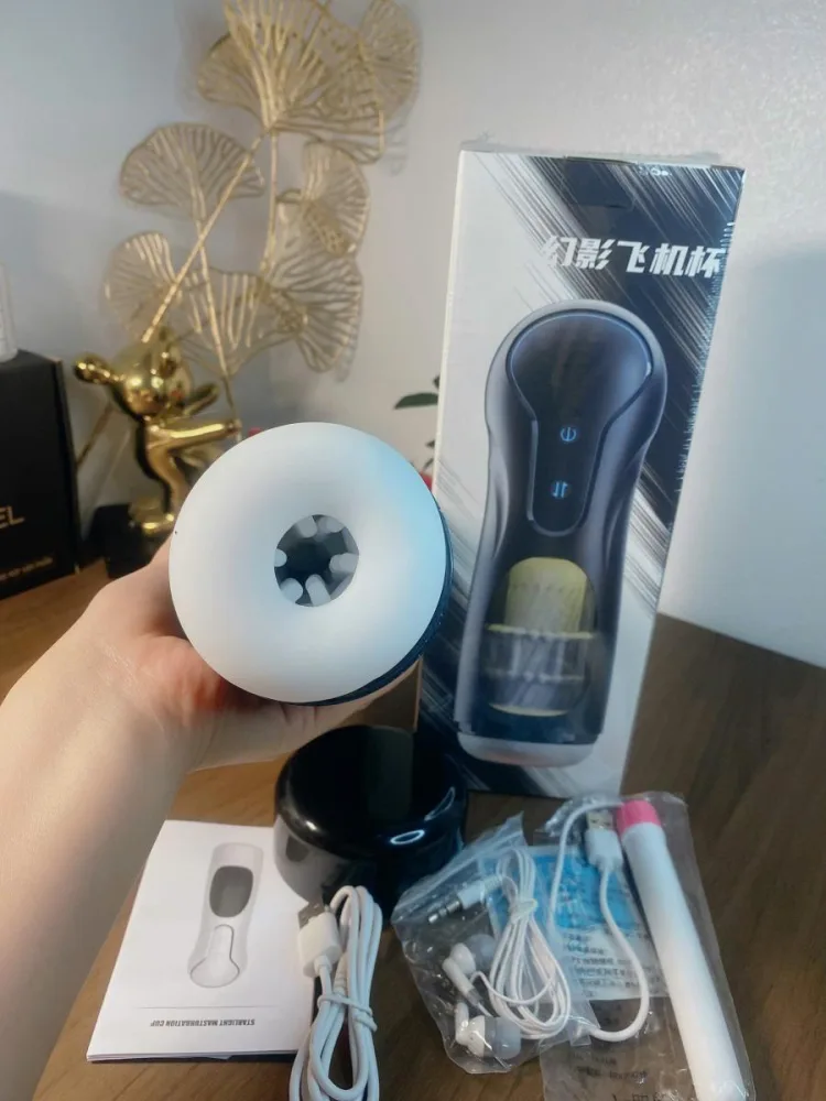 Auto Heating Thrusting Masturbator with Vibrations — hình 3
