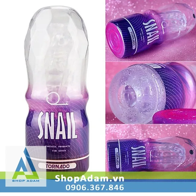 Snail Transparent Male Masturbation Cup Soft TPE — Exceptional Design for Maximum Pleasure