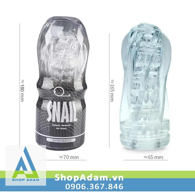 Snail Transparent Male Masturbation Cup Soft TPE — Detailed Product Specifications