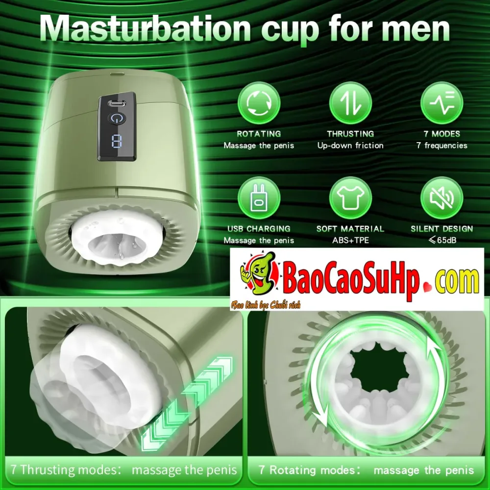 Ailebo Compact Masturbation Cup Rotating Suction Powerful — hình 3