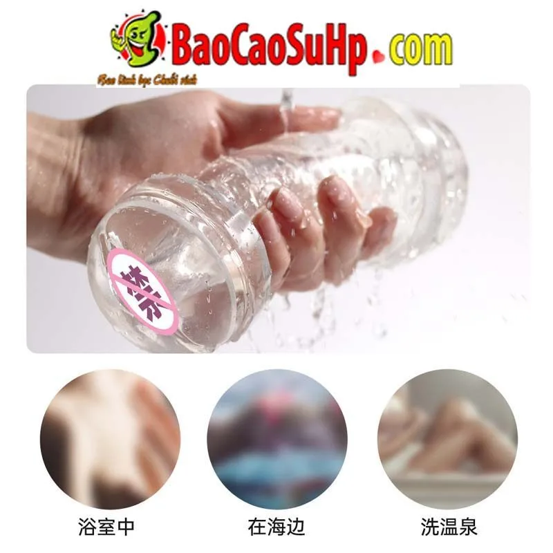Rory Transparent Double Ended Twisted Masturbator — hình 4