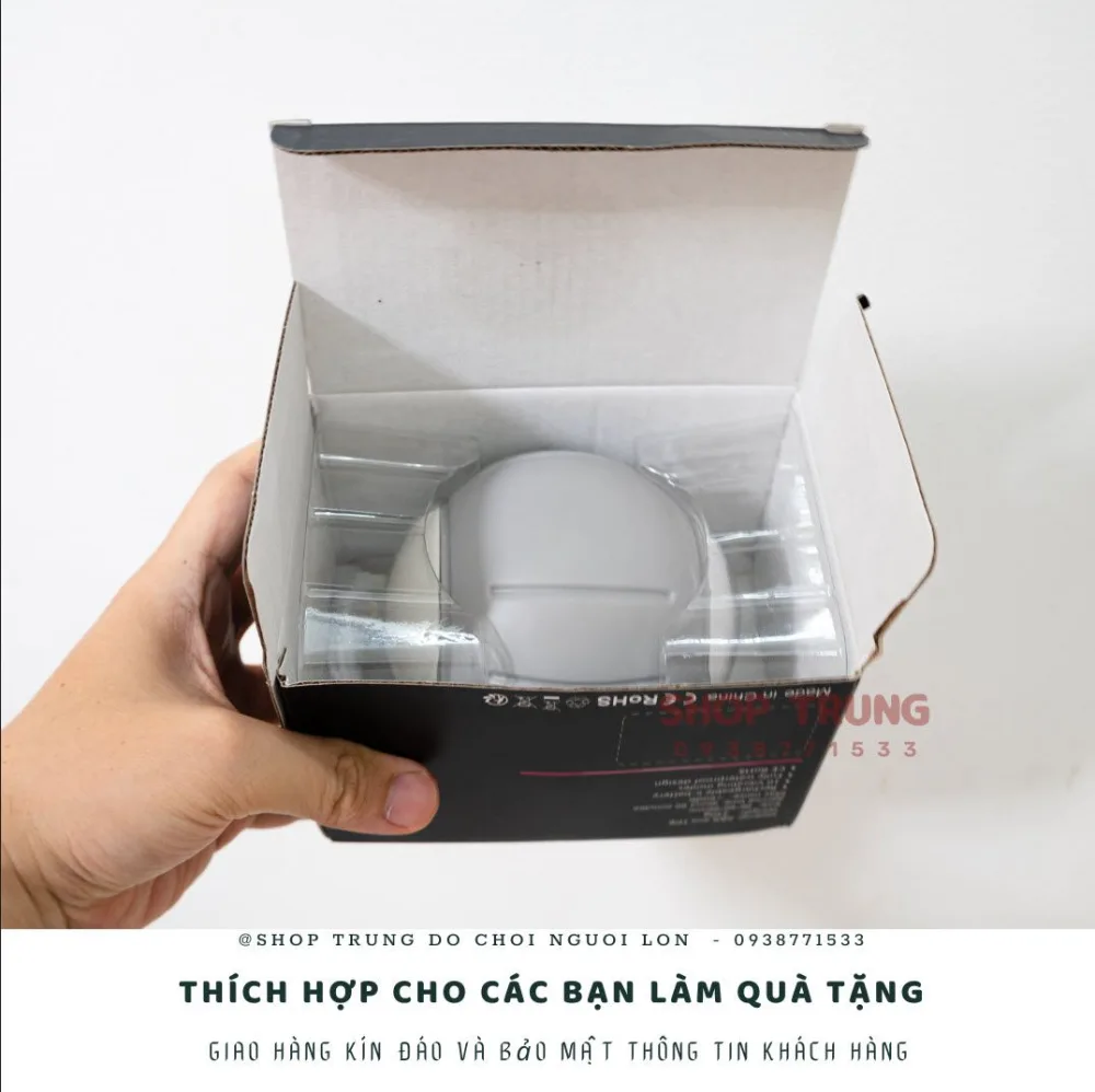 Silicone & ABS Dual-Head USB Rechargeable Male Masturbator — hình 6
