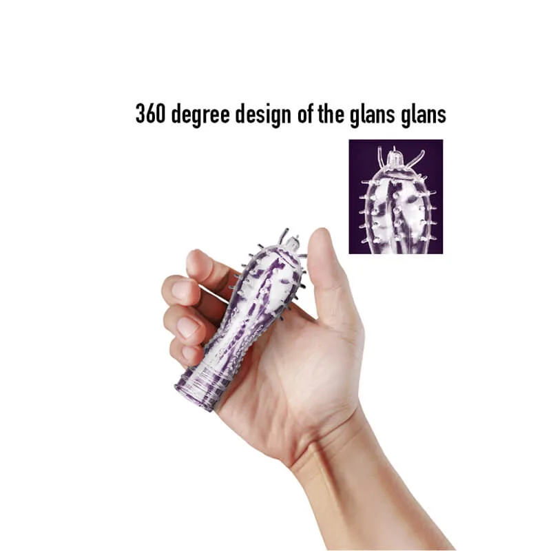 DC14Q Thin Textured Sleeve Enhancer Sexual Pleasure Aid — hình 5