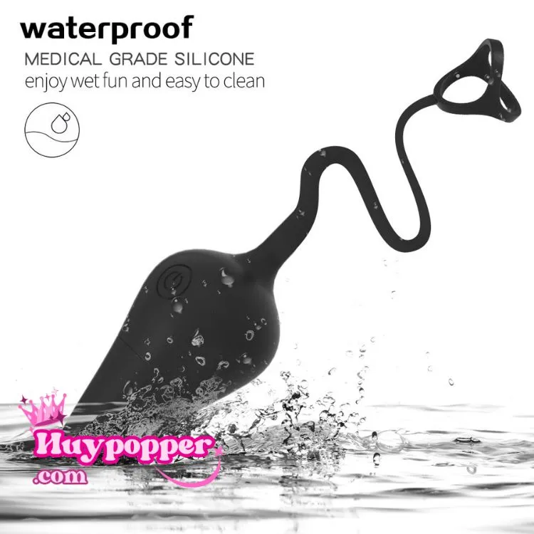 Wireless Mini Plug Cockring 10 Mode Remote Control — Waterproof & Easy to Clean