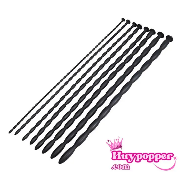 Silicone Urethral Sounds 4 Sizes Safe Flexible Set — hình 2