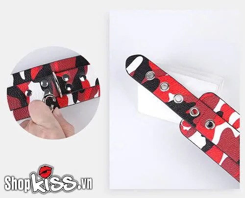 PU Leather Camouflage BDSM Handcuffs for Intense Play — Product Specifications