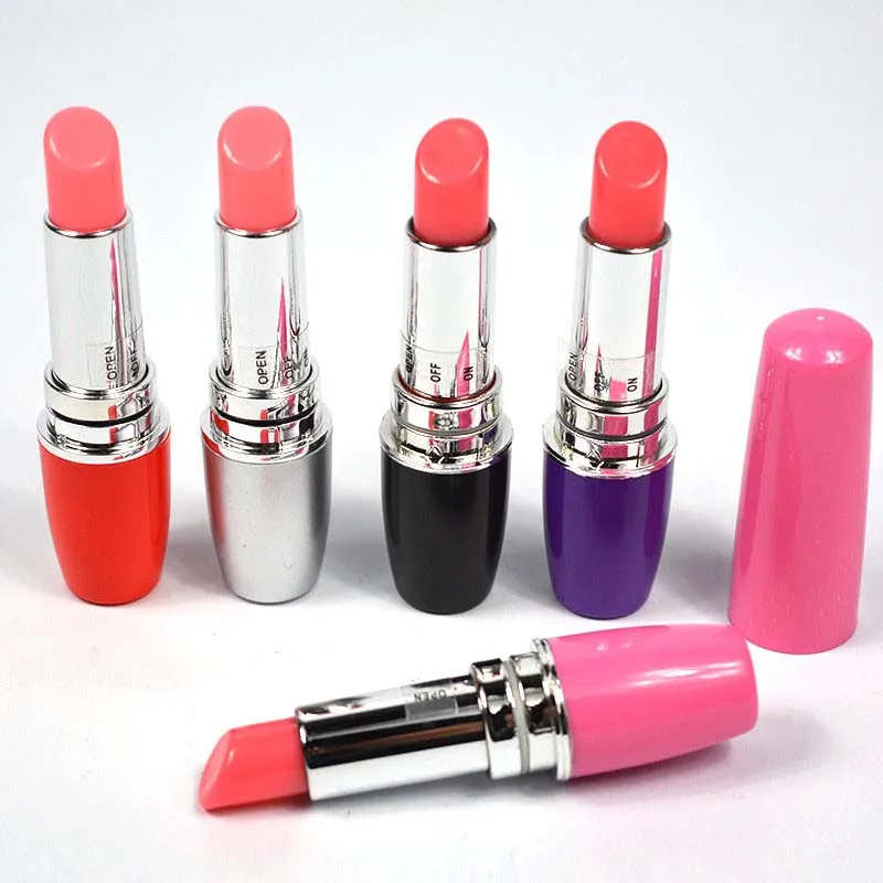 Discreet Lipstick-Shaped Vibrating Egg Portable Pleasure Toy — Powerful Vibration with Simple Operation