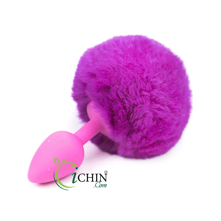 Soft Silicone Bunny Tail Butt Plug Multi-Color Cosplay SM — hình 8
