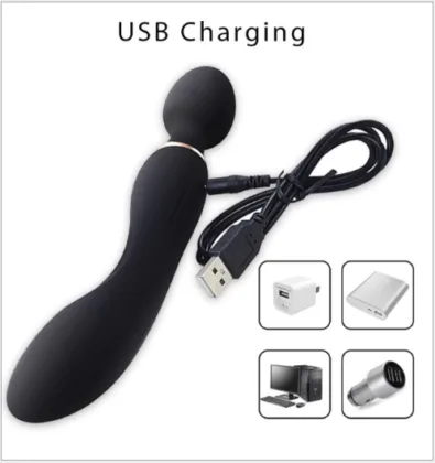 ViBra CR12 Dual-Head Full Body Massager G-Spot Silicone — hình 4
