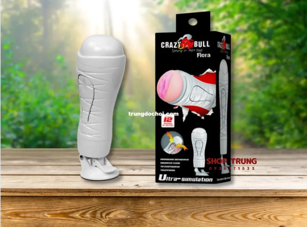 Crazy Bull Flora Wall-Mounted Vibrating Male Masturbator — Premium Materials & Realistic Design