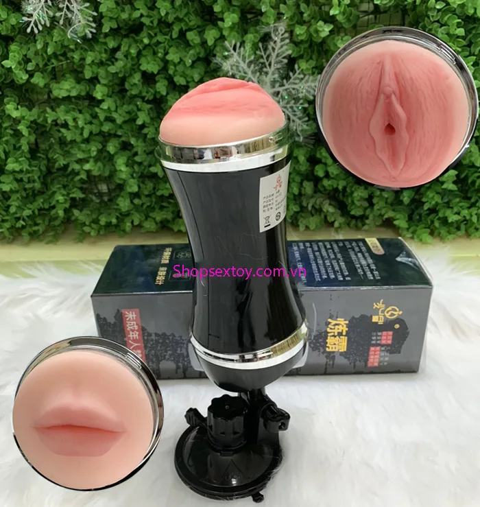 CTD20 Dual Head Wall Mounted Masturbation Cup with Sound — hình 2