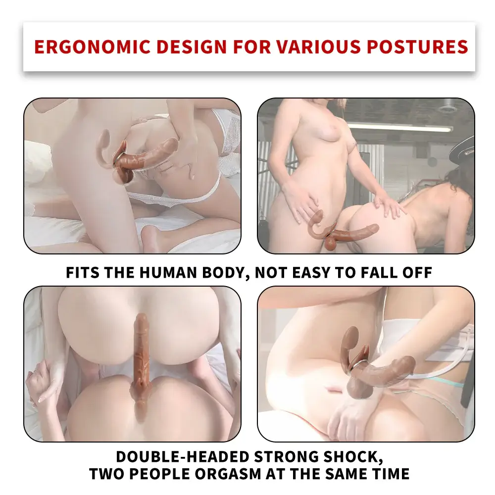Double Ended Vibrating Silicone Dildo DC79K Compact — Perfect for Couples and Solo Play