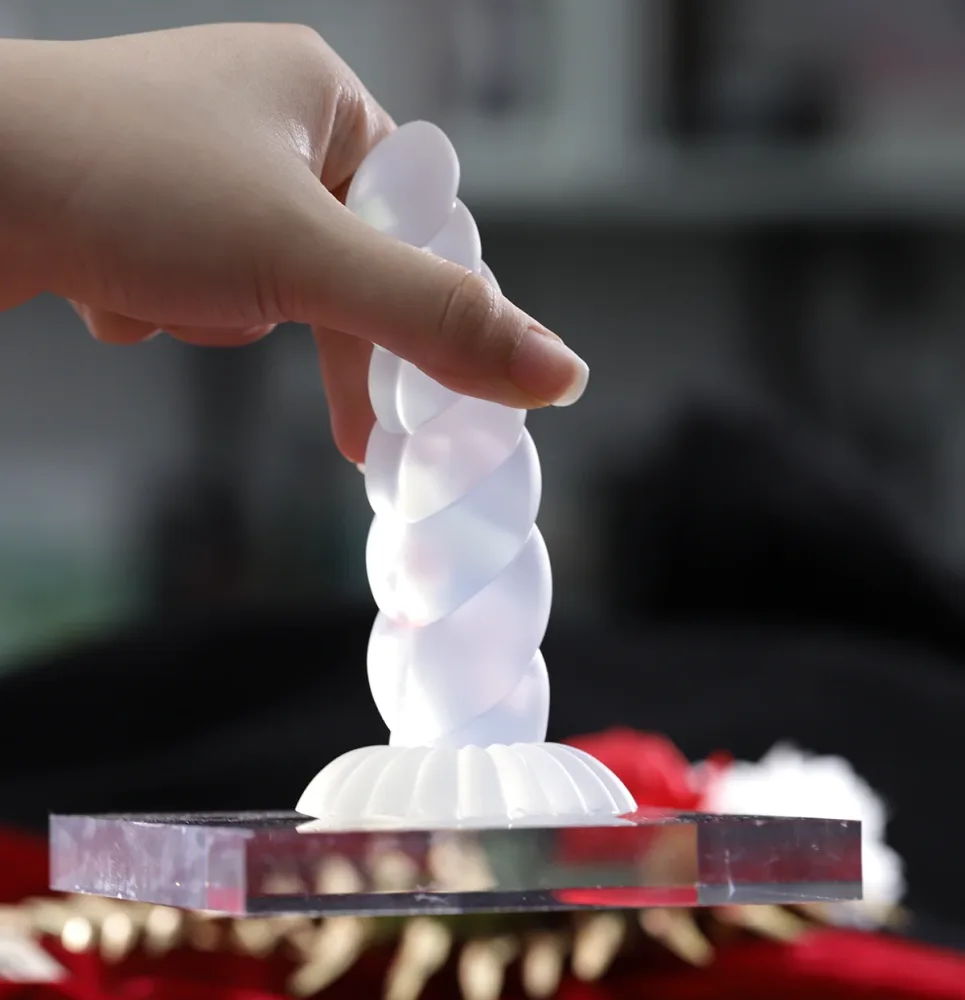 Silicone Ribbed Sleeve Enhancer Intense Vaginal Sensation — Strong Suction Base for Hands-Free Fun