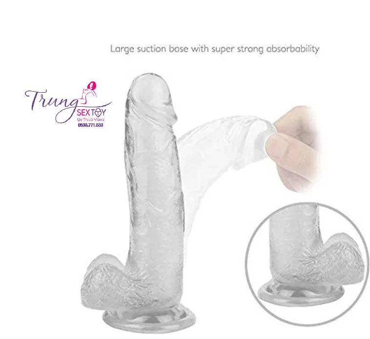 Clear Transparent Male Dildo Unique Pleasure Design — Exceptional Features and Design