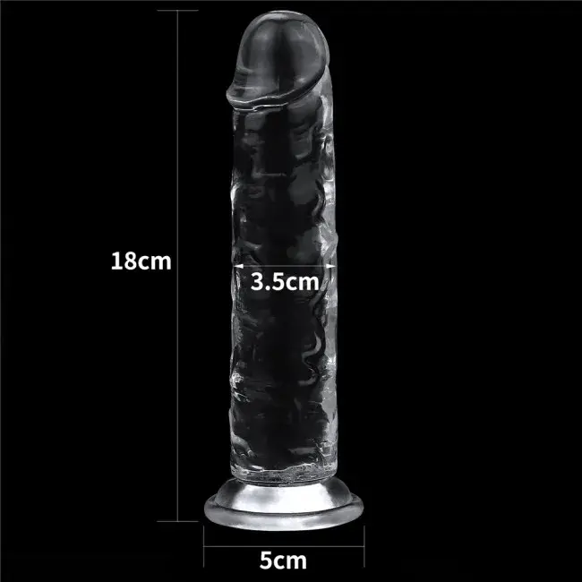 DV55M Transparent Soft Silicone Female Masturbator — Sensual Transparency That Captivates