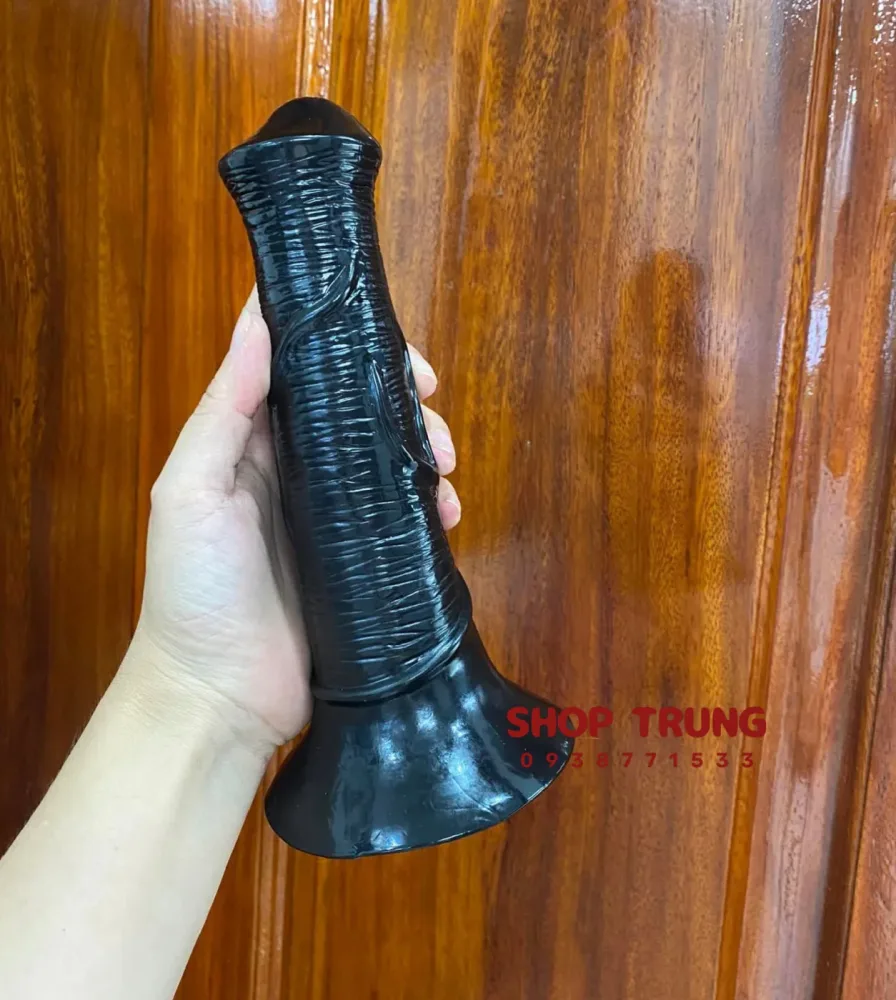 Black Wall Mount Horse Dildo 40cm – Premium Silicone — Multiple Sizes for Personalized Fun