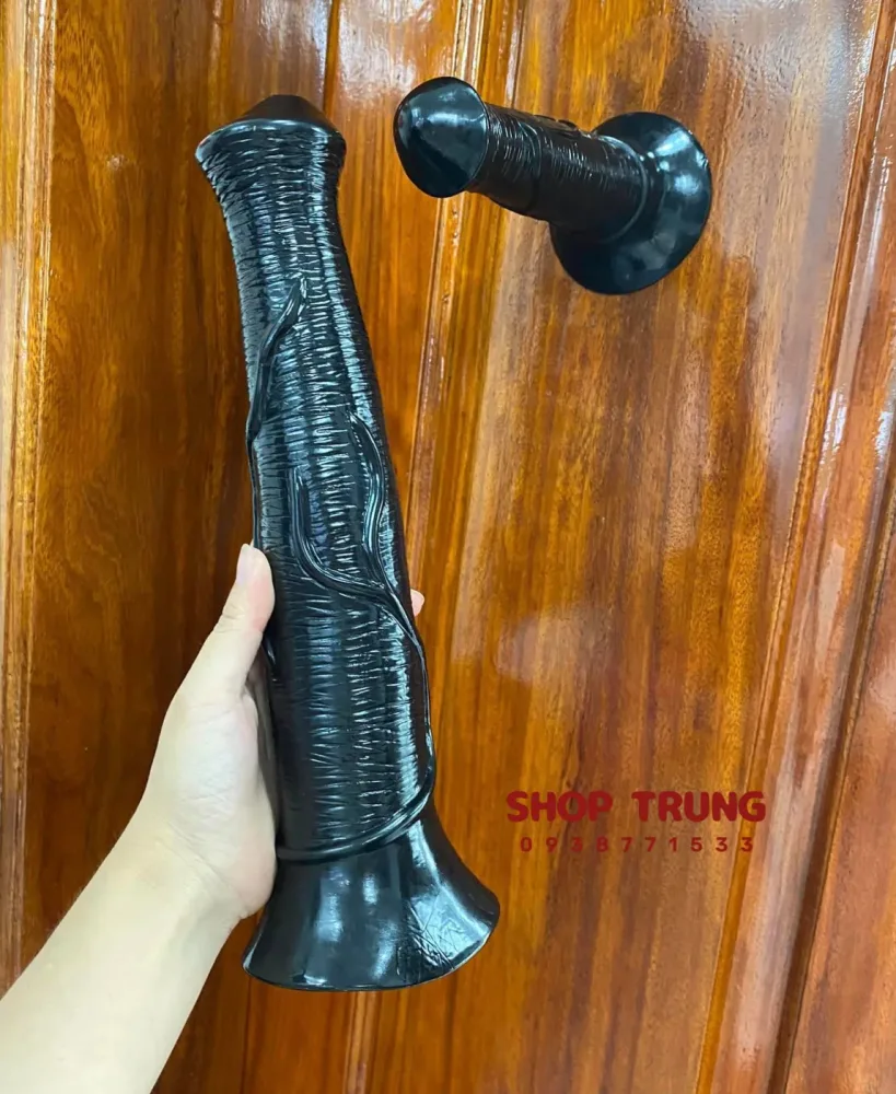 Black Wall Mount Horse Dildo 40cm – Premium Silicone — Uniquely Bold Black Color & Exclusive Design