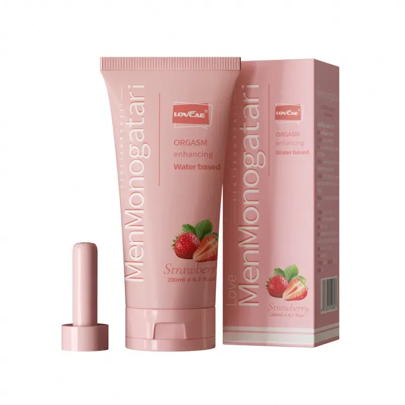 MenMonogatari Strawberry Flavored Water-Based Lubricant 200ml