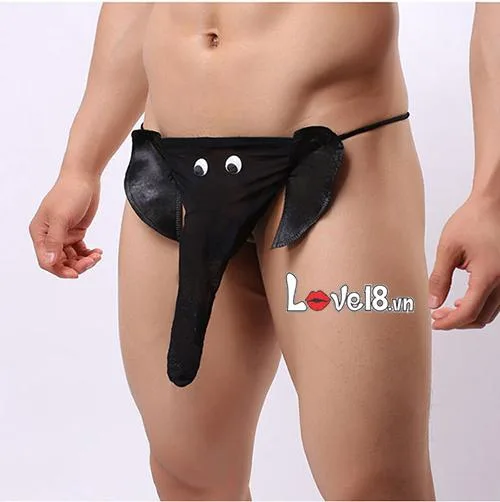 Men’s Thong Underwear Voi Voi Sexy Breathable Cotton — hình 4