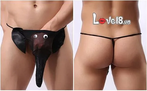 Men’s Thong Underwear Voi Voi Sexy Breathable Cotton — hình 5