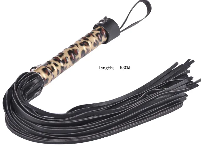 10-Piece Leopard Print BDSM Leather & Stainless Steel — hình 9