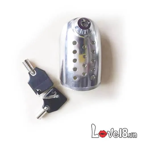 Male Stainless Steel Chastity Cage BDSM Toy — hình 4