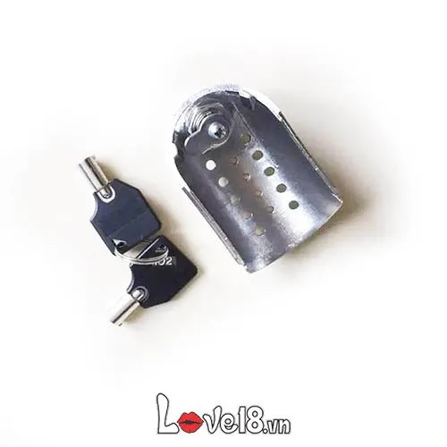 Male Stainless Steel Chastity Cage BDSM Toy — hình 5