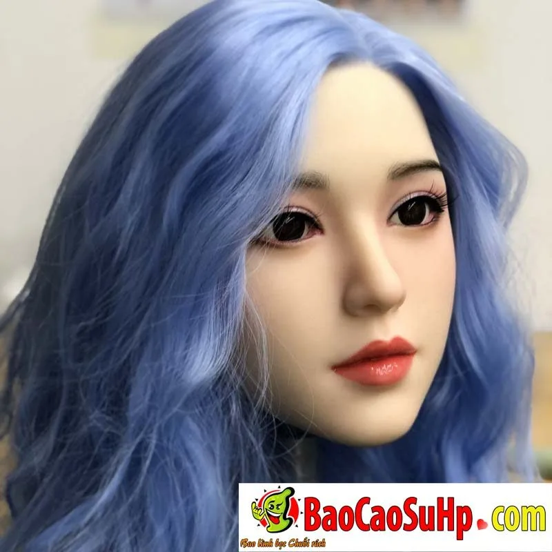 Blue Hair DDZ001 Silicone Realistic Love Doll Head — Unmatched Craftsmanship & Material Quality