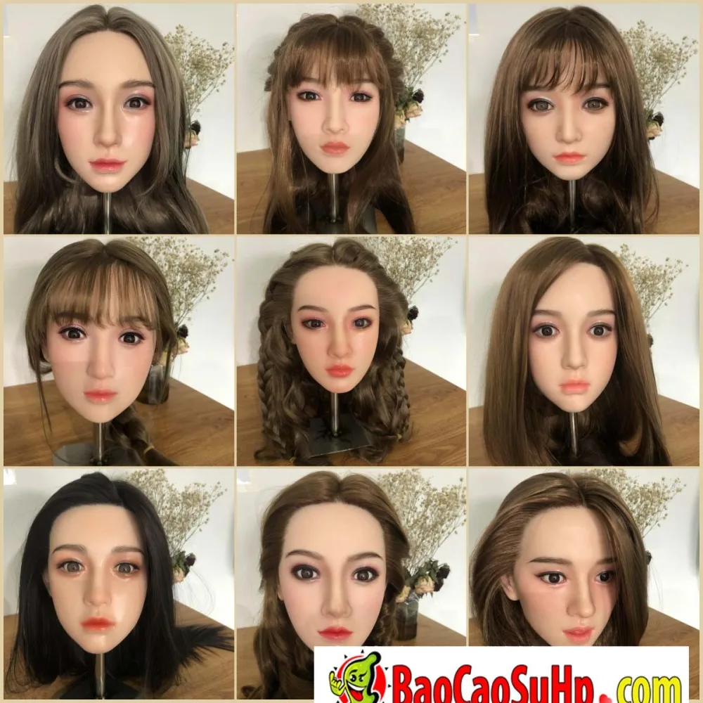 Asian European Silicone TPE Sex Doll Head Collection New — hình 10