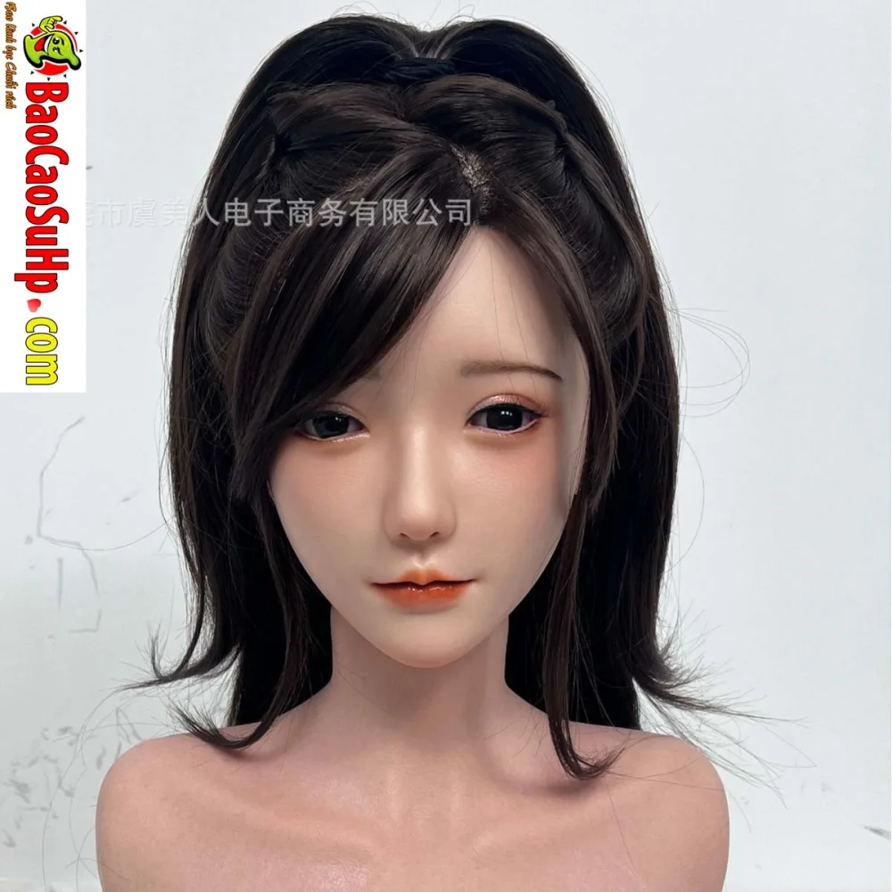 M170091 Full Silicone Hair-Implanted Makeup Doll Head — Stunning Visuals That Speak for Themselves