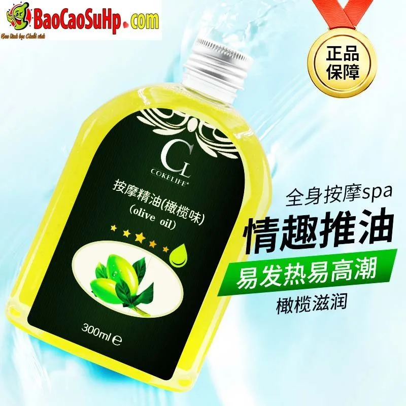 Cokelife olive massage oil natural lubricant 300ml — hình 3