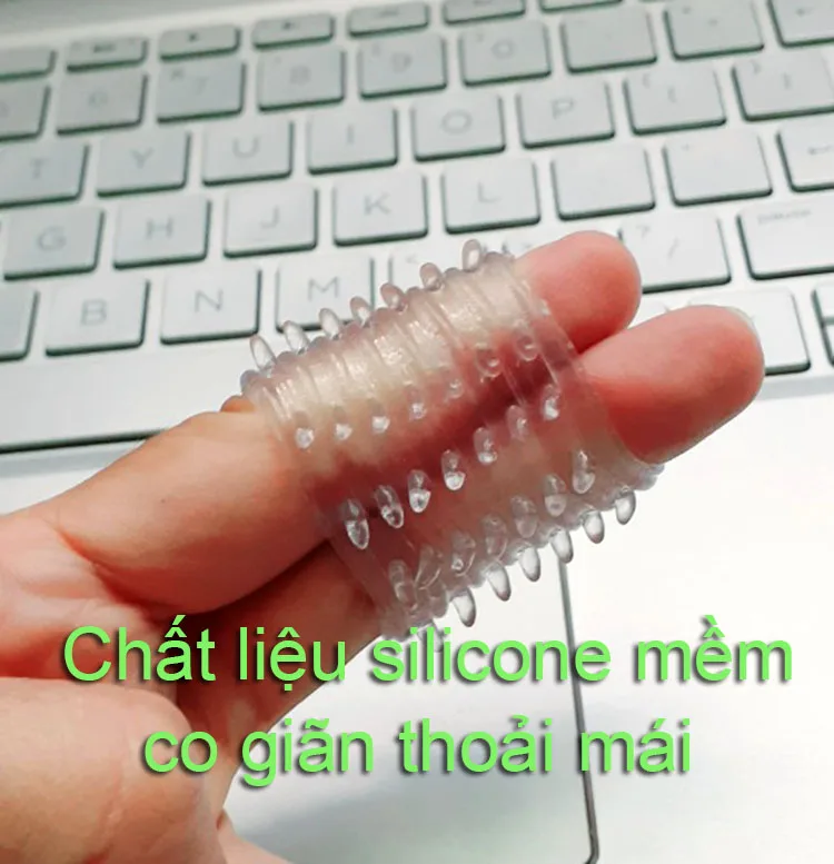 Silicone Spiked Sleeve Enhancer Flexible Comfortable Fit — hình 3