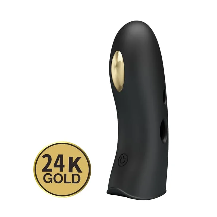 DC10P 24k Gold Plated Finger Electro-Stim Vibrator for Women — hình 3