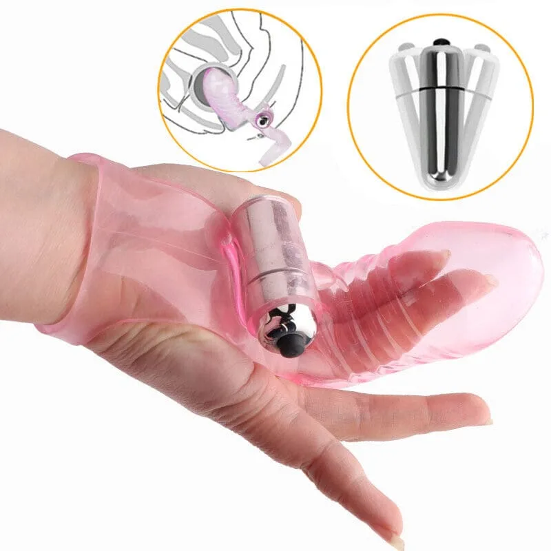DC10T Vibrating Finger Sleeve Clitoral Stimulator Couple — Versatile Use for Intimate Exploration