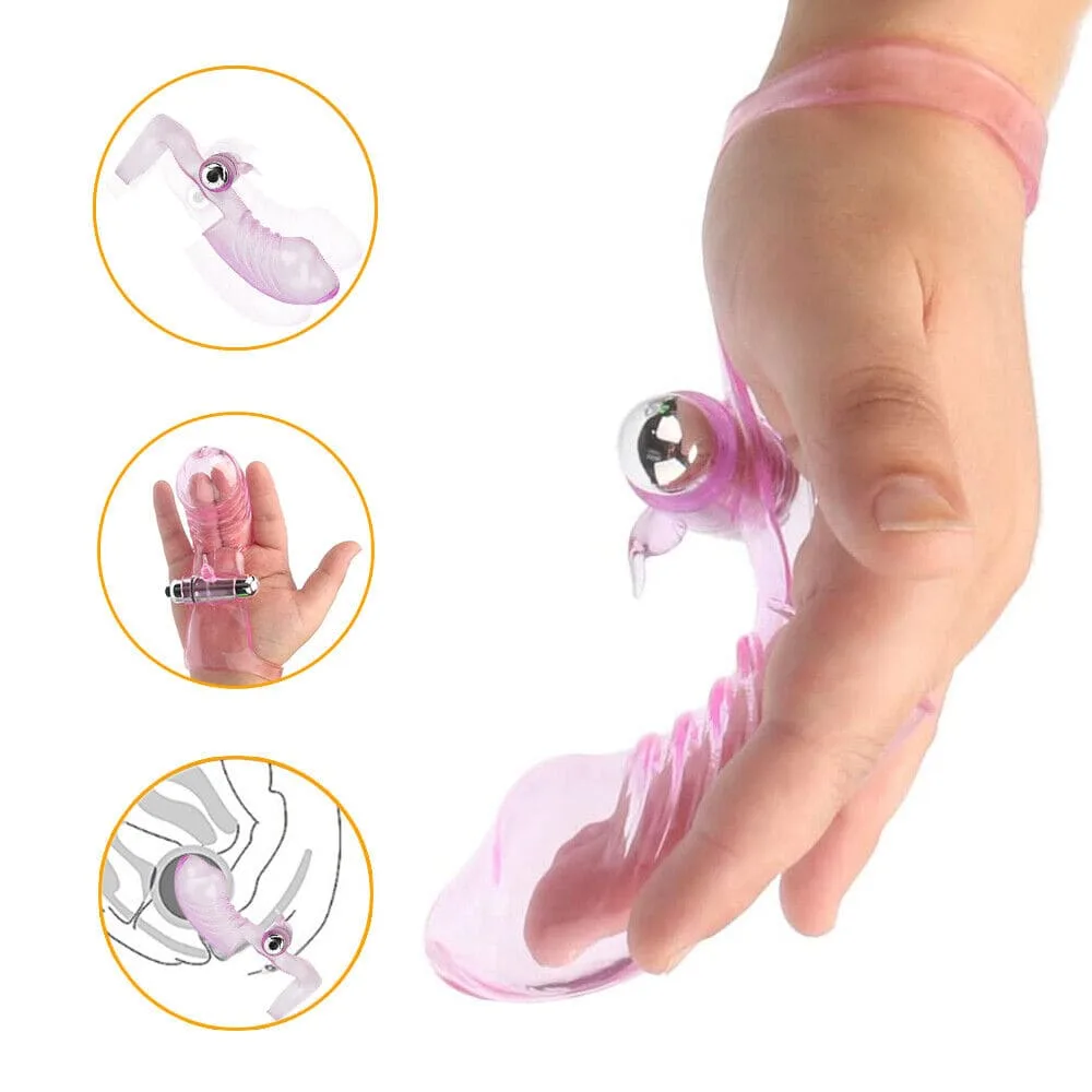 DC10T Vibrating Finger Sleeve Clitoral Stimulator Couple — Click to buy now and experience unforgettable pleasure!