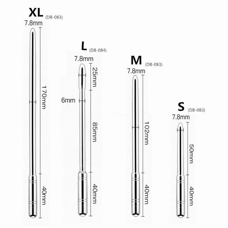 DC11B Alloy Urethral Vibrator 10 Mode Male Pleasure Toy — Powerful & Versatile Vibration Modes