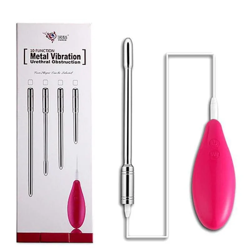 DC11B Alloy Urethral Vibrator 10 Mode Male Pleasure Toy — DC11B Male Urethral Vibrator – Premium Alloy with 10