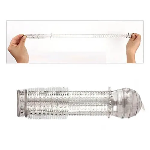 DC14Q Thin Textured Sleeve Enhancer Sexual Pleasure Aid — Product Features & Specifications