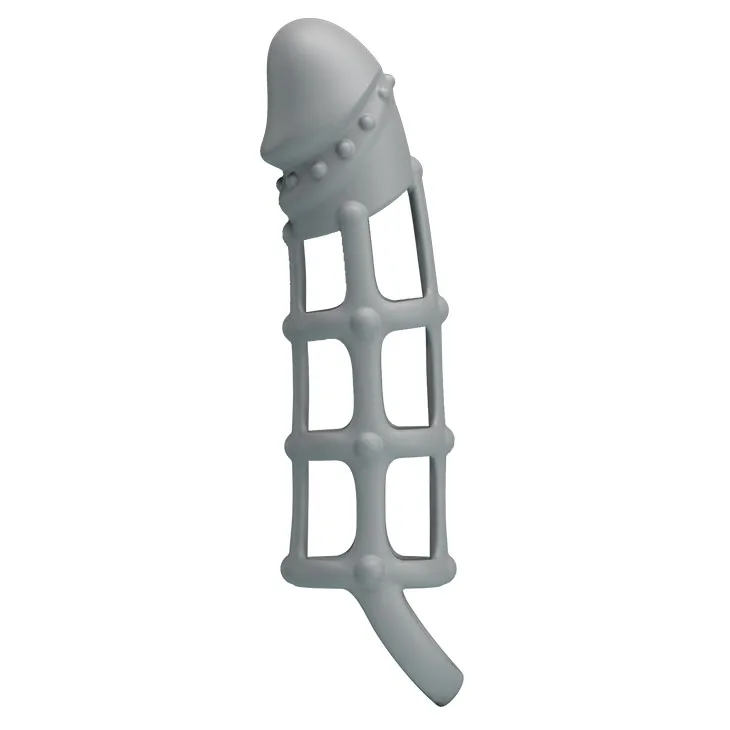 Soft Silicone Rotating Penis Mesh Sleeve — Innovative Design for Maximum Pleasure