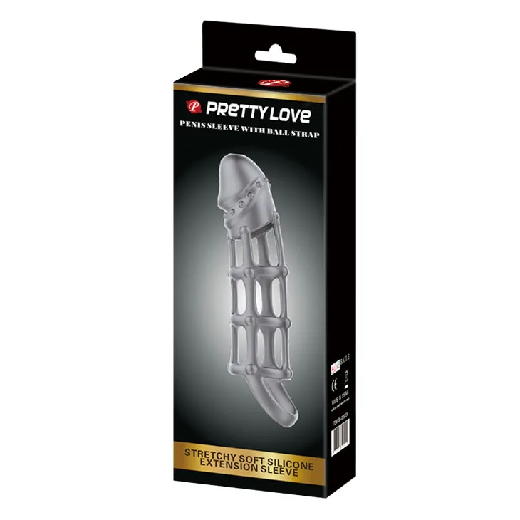 Soft Silicone Rotating Penis Mesh Sleeve — It is designed for repeated use and built to last
